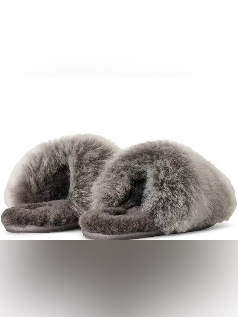 UGG Scufette Chalet Tipped Fur Slippers NEW Size 9
